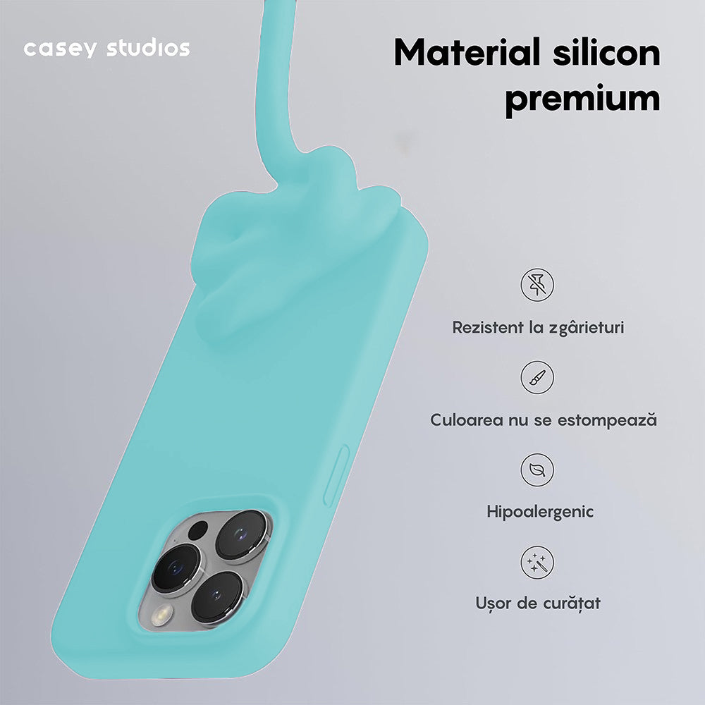 Husa Soft Silicone - iPhone 15 Pro - Turcoaz