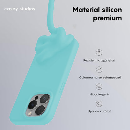 Husa Soft Silicone - iPhone 15 Pro - Turcoaz