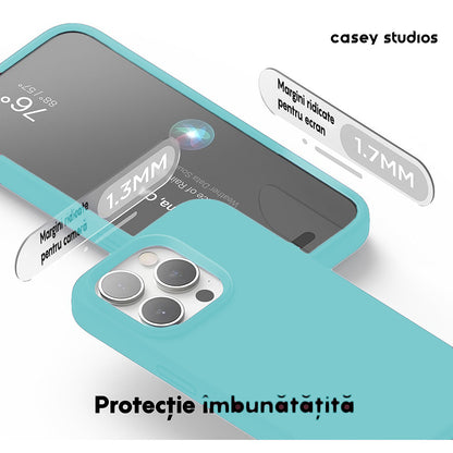 Husa Soft Silicone - iPhone 15 Pro - Turcoaz