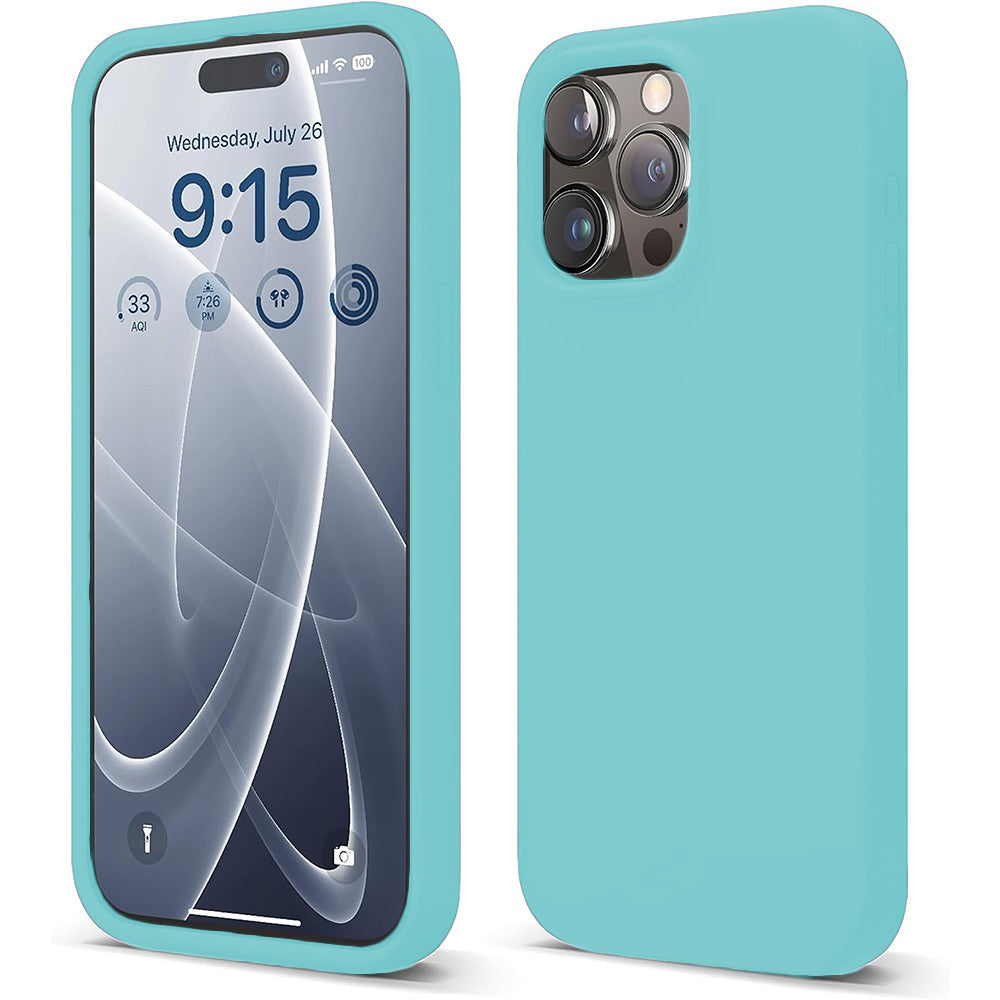 Husa Soft Silicone - iPhone 15 Pro - Turcoaz