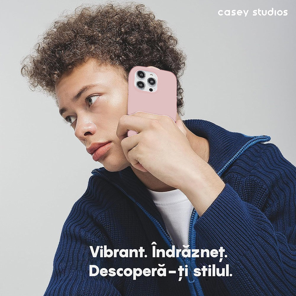 Husa Soft Silicone - iPhone 15 Pro - Pink Sand