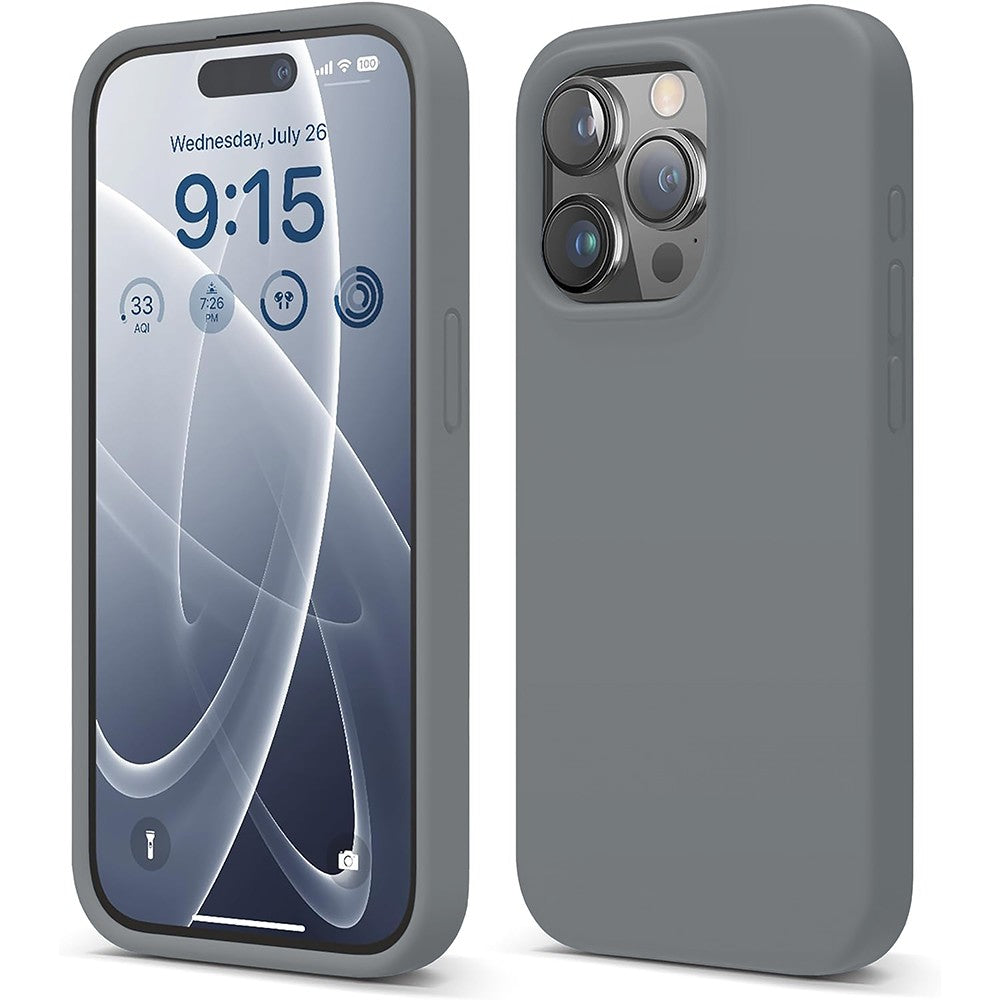 Husa Soft Silicone - iPhone 15 Pro - Dark Grey
