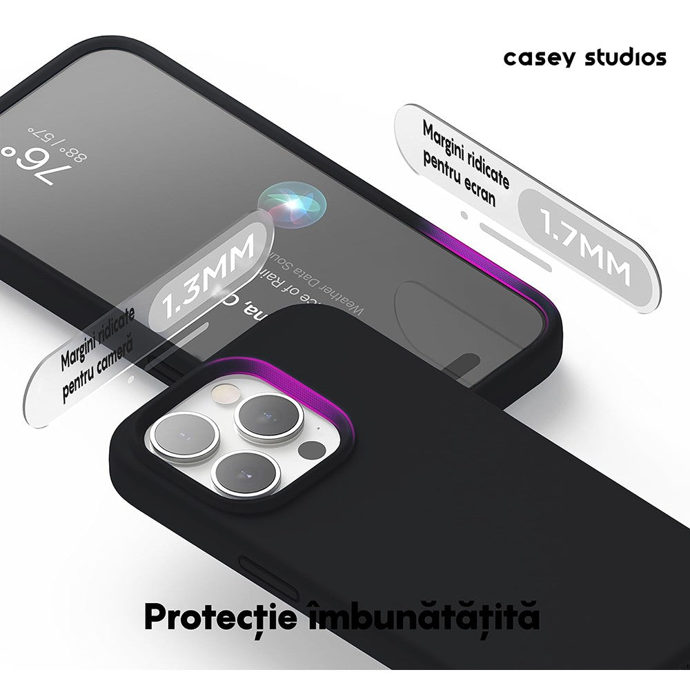 Husa Soft Silicone - iPhone 15 Pro - Negru