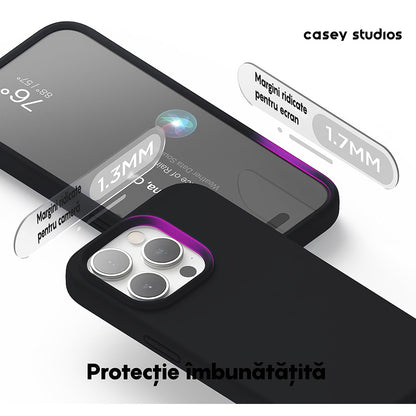 Husa Soft Silicone - iPhone 15 Pro - Negru
