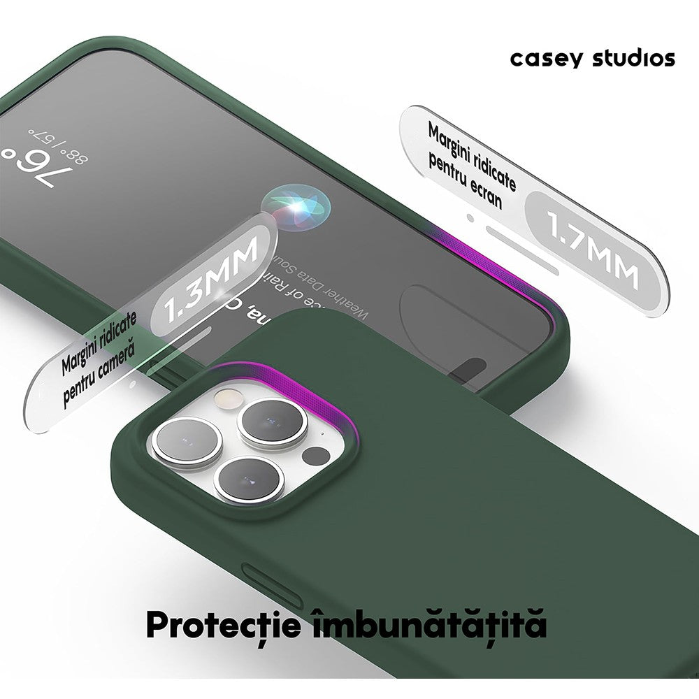 Husa Soft Silicone - iPhone 15 Pro Max - Webster Green