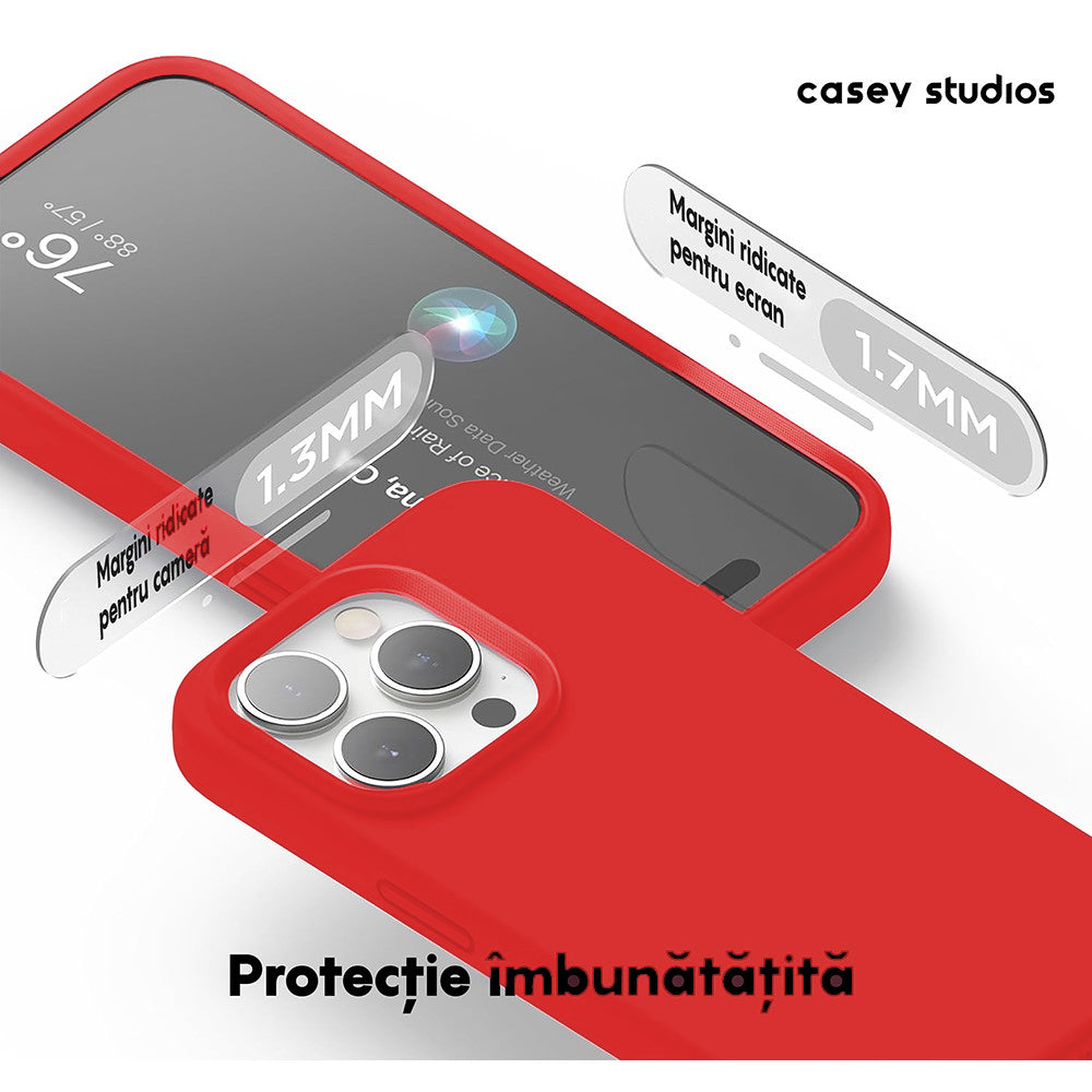 Husa Soft Silicone - iPhone 15 Pro Max - Rosu