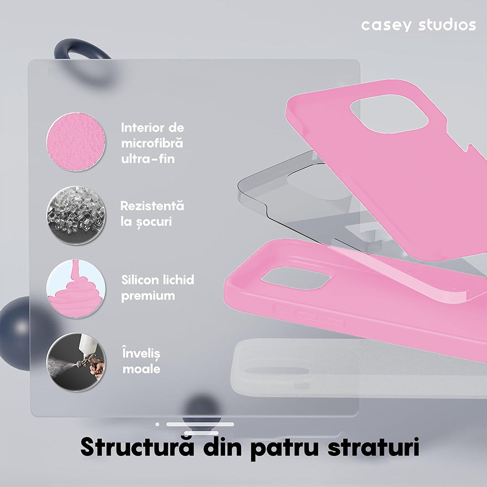 Husa Soft Silicone - iPhone 15 Pro Max - Roz