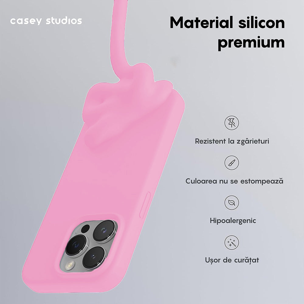 Husa Soft Silicone - iPhone 15 Pro Max - Roz
