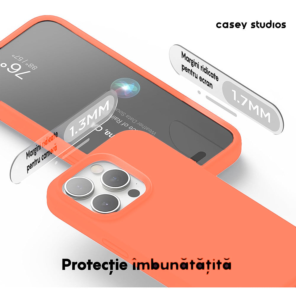 Husa Soft Silicone - iPhone 15 Pro Max - Nectarine