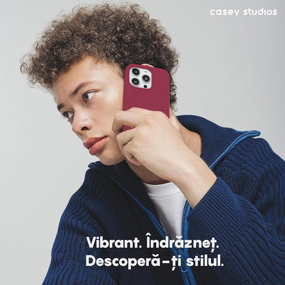 Husa Soft Silicone - iPhone 15 Pro Max - Burgundy