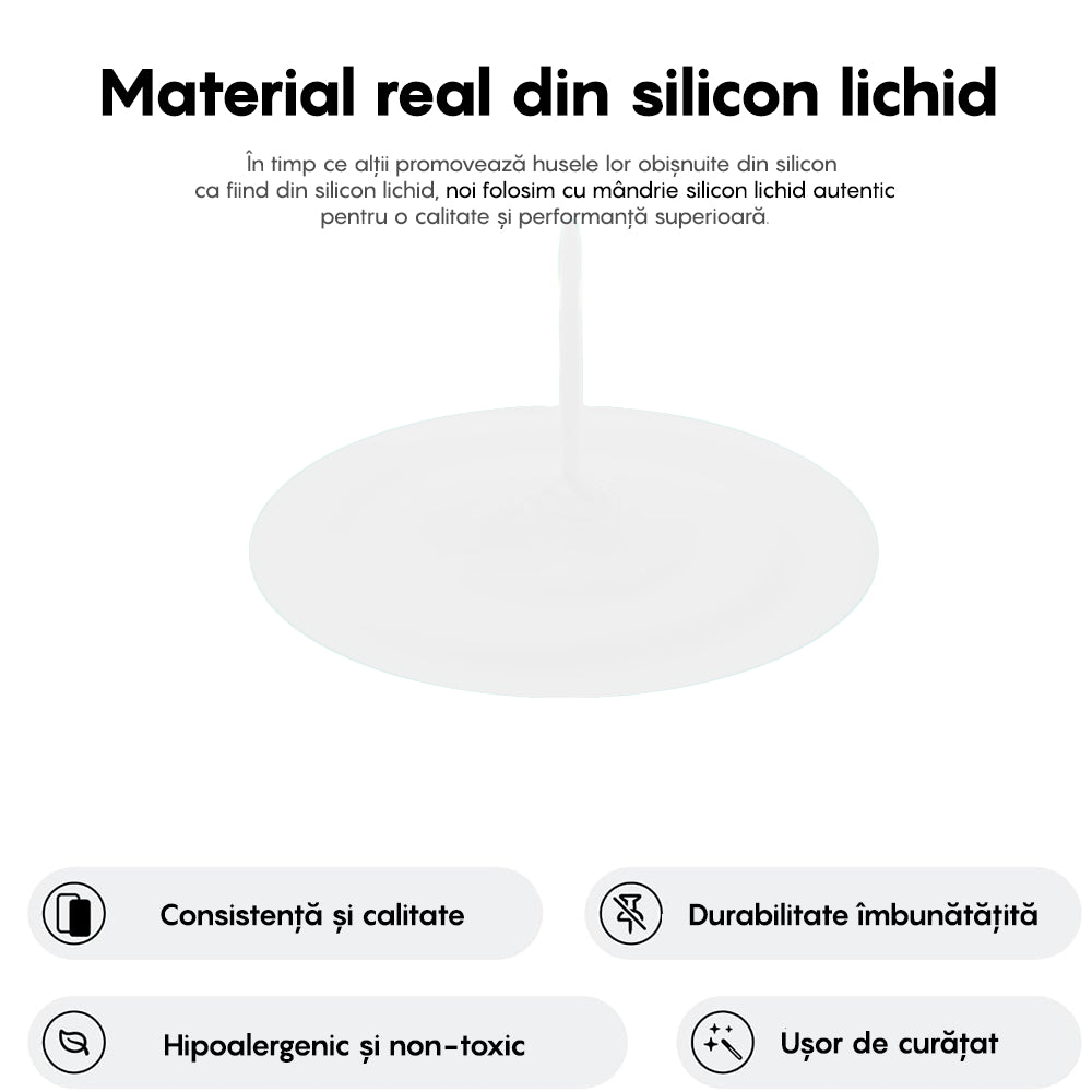 Husa Soft Silicone - iPhone 16 - Alb