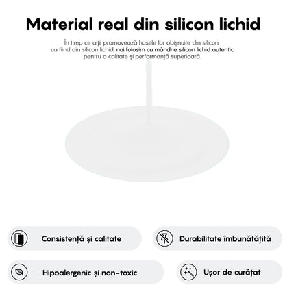 Husa Soft Silicone - iPhone 16 - Alb