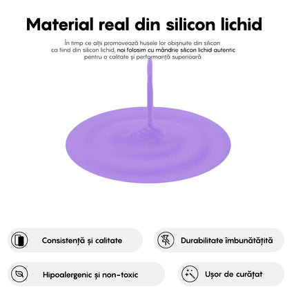 Husa Soft Silicone - iPhone 16 - Light Lilac