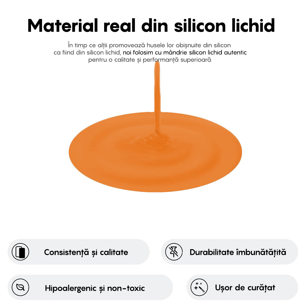 Husa Soft Silicone - iPhone 16 - Nectarine