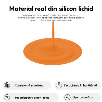 Husa Soft Silicone - iPhone 16 - Nectarine