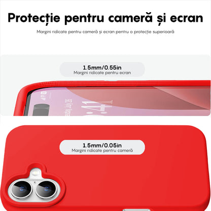 Husa Soft Silicone - iPhone 16 - Rosu
