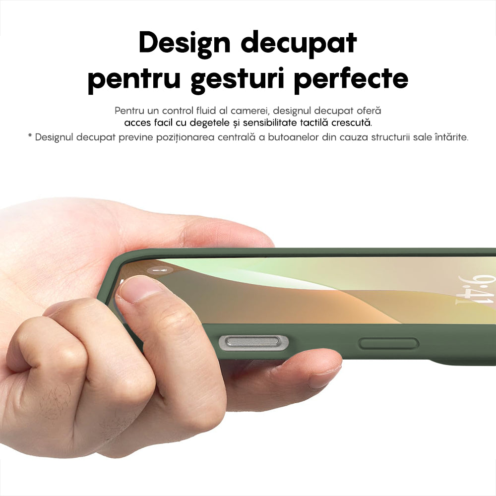 Husa Soft Silicone - iPhone 16 - Webster Green