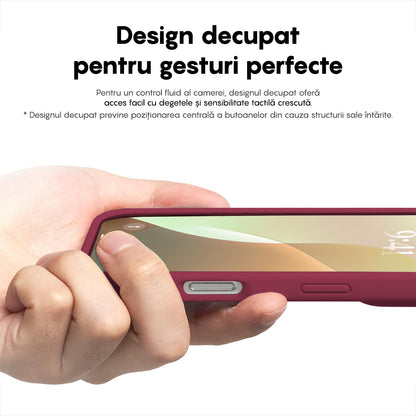Husa Soft Silicone - iPhone 16 - Burgundy