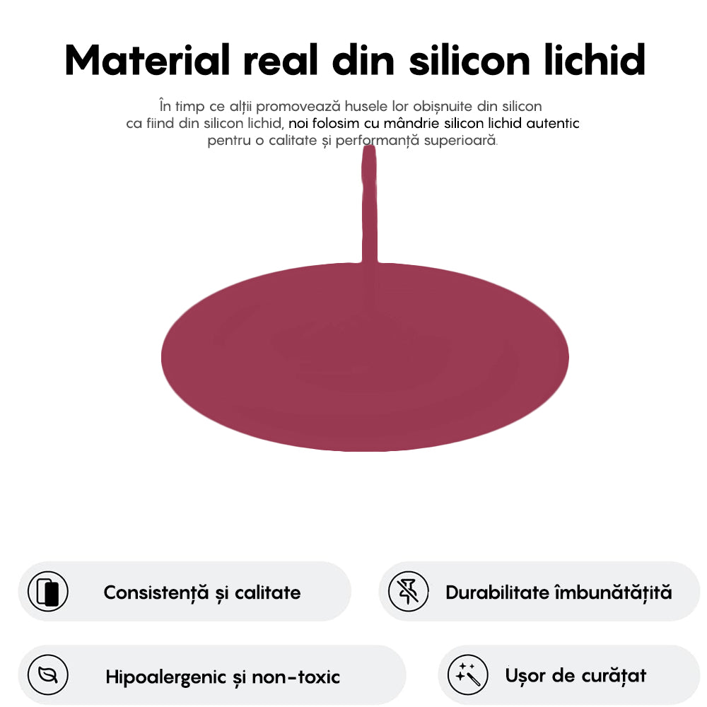 Husa Soft Silicone - iPhone 16 - Burgundy