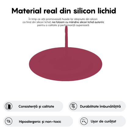 Husa Soft Silicone - iPhone 16 - Burgundy