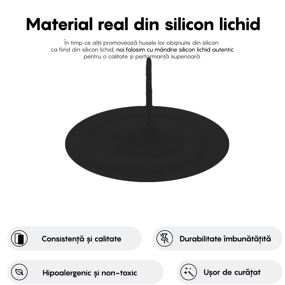 Husa Soft Silicone - iPhone 16 Plus - Negru