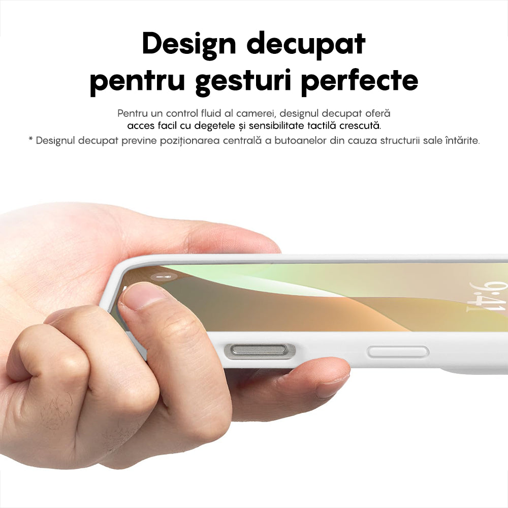 Husa Soft Silicone - iPhone 16 Plus - Alb
