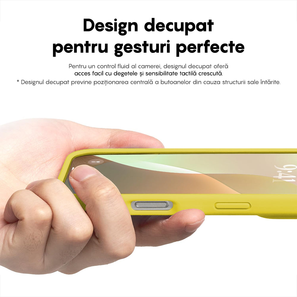 Husa Soft Silicone - iPhone 16 Plus - Galben