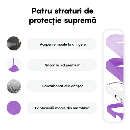 Husa Soft Silicone - iPhone 16 Plus - Light Purple