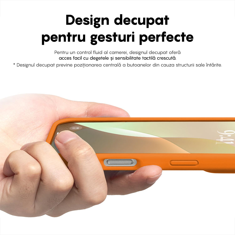 Husa Soft Silicone - iPhone 16 Plus - Nectarine