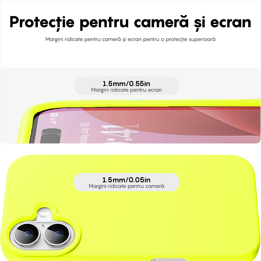 Husa Soft Silicone - iPhone 16 Plus - Neon
