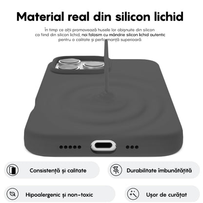 Husa Soft Silicone - iPhone 16 Pro - Dark Grey