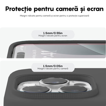 Husa Soft Silicone - iPhone 16 Pro - Dark Grey