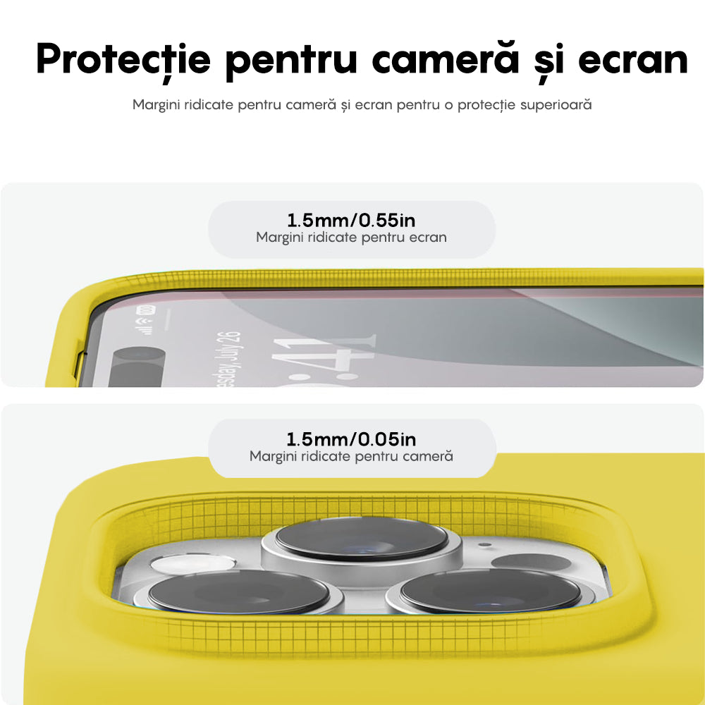 Husa Soft Silicone - iPhone 16 Pro - Galben