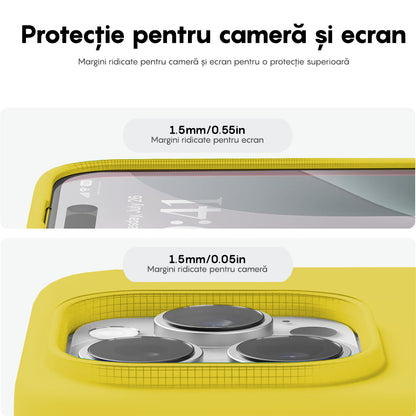 Husa Soft Silicone - iPhone 16 Pro - Galben