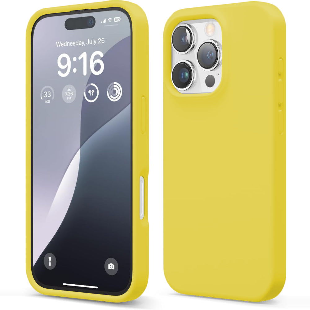 Husa Soft Silicone - iPhone 16 Pro - Galben