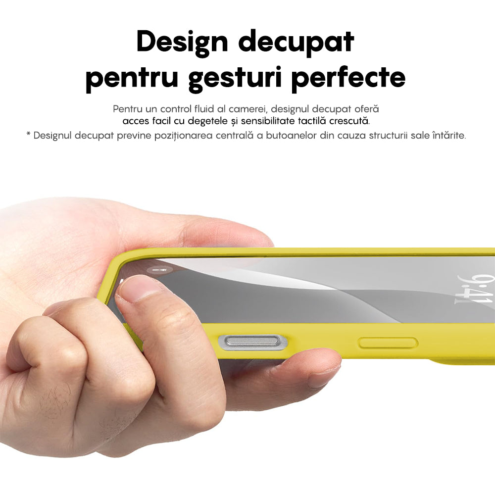 Husa Soft Silicone - iPhone 16 Pro - Galben