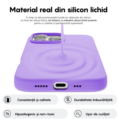 Husa Soft Silicone - iPhone 16 Pro - Light Lilac