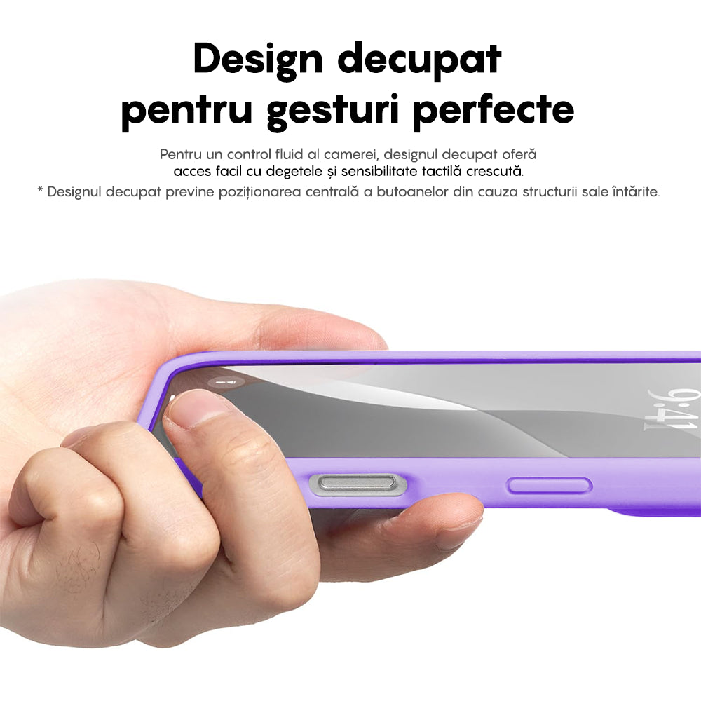 Husa Soft Silicone - iPhone 16 Pro - Light Lilac