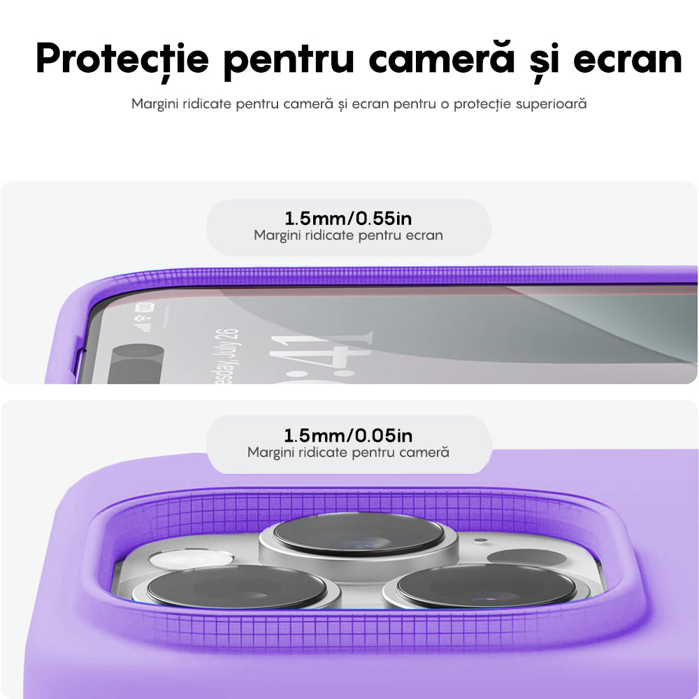 Husa Soft Silicone - iPhone 16 Pro - Light Lilac