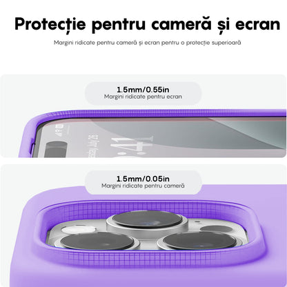 Husa Soft Silicone - iPhone 16 Pro - Light Lilac