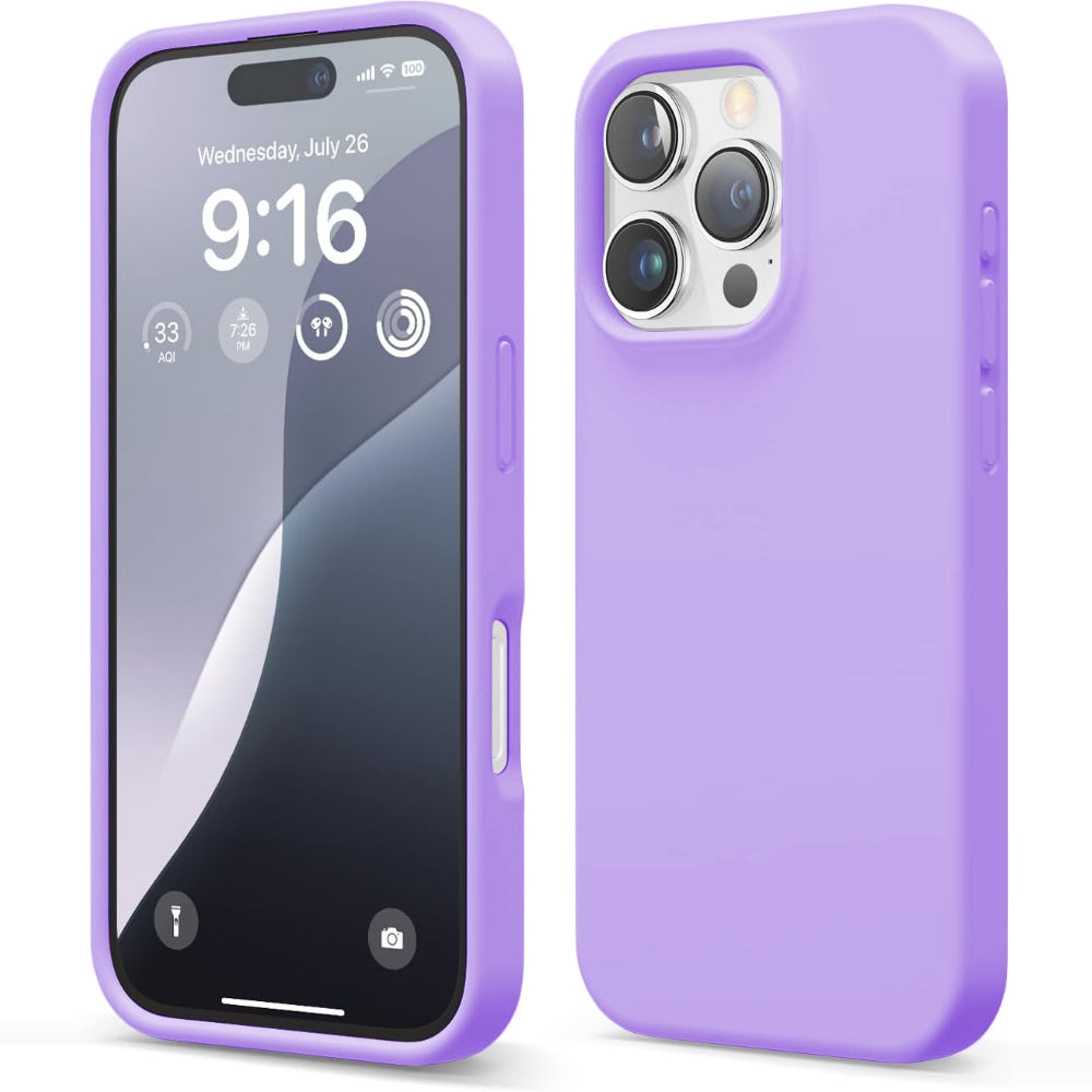 Husa Soft Silicone - iPhone 16 Pro - Light Lilac