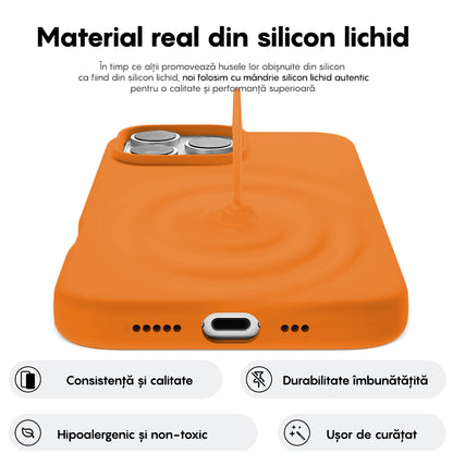 Husa Soft Silicone - iPhone 16 Pro - Nectarine