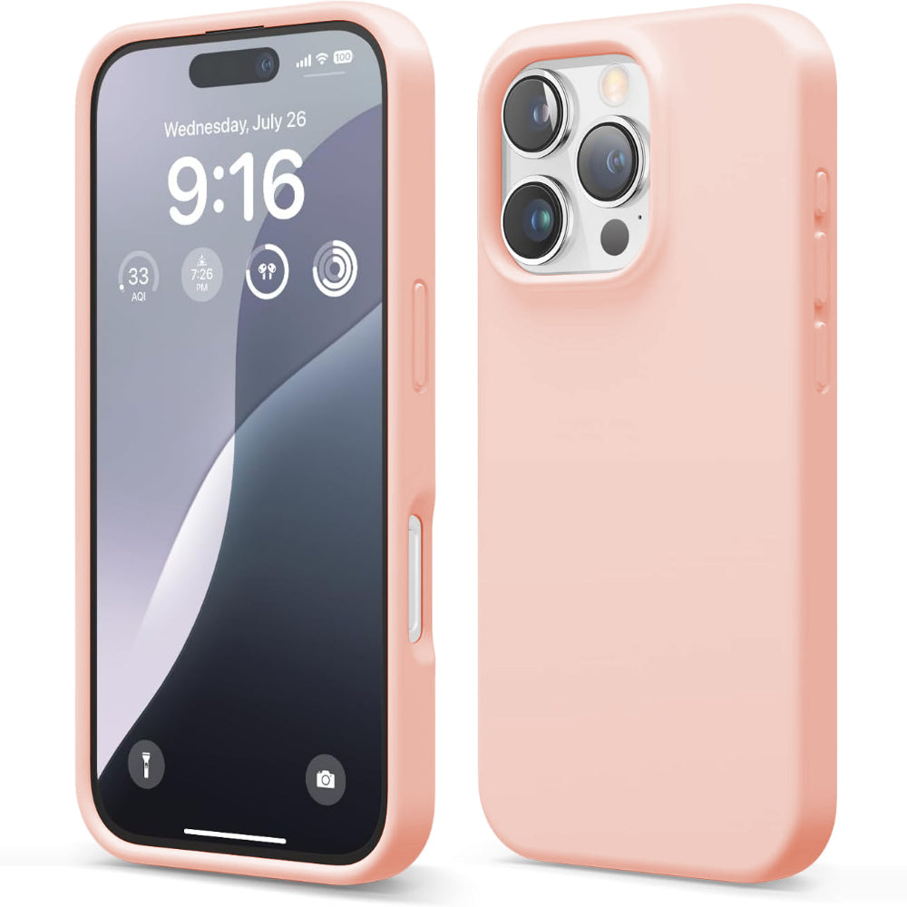 Husa Soft Silicone - iPhone 16 Pro - Pink Sand