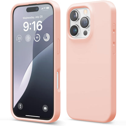 Husa Soft Silicone - iPhone 16 Pro - Pink Sand