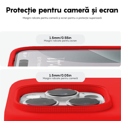 Husa Soft Silicone - iPhone 16 Pro - Rosu