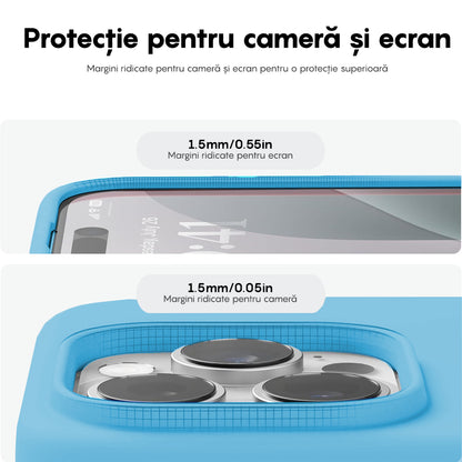Husa Soft Silicone - iPhone 16 Pro Max - Cadet Blue