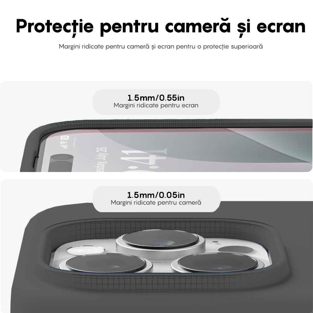 Husa Soft Silicone - iPhone 16 Pro Max - Dark Grey