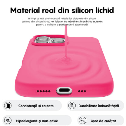 Husa Soft Silicone - iPhone 16 Pro Max - Fuchsia