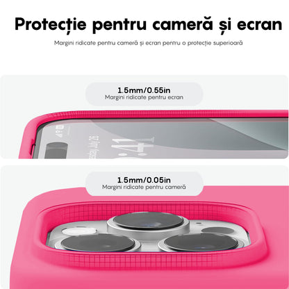 Husa Soft Silicone - iPhone 16 Pro Max - Fuchsia