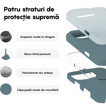 Husa Soft Silicone - iPhone 16 Pro Max - Midnight Blue